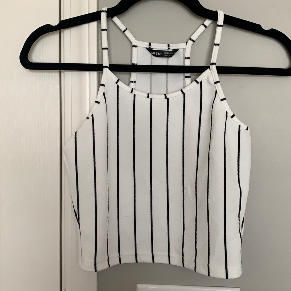 SHEIN Striped Halter Top